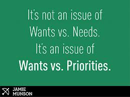 What Are Your Priorities?